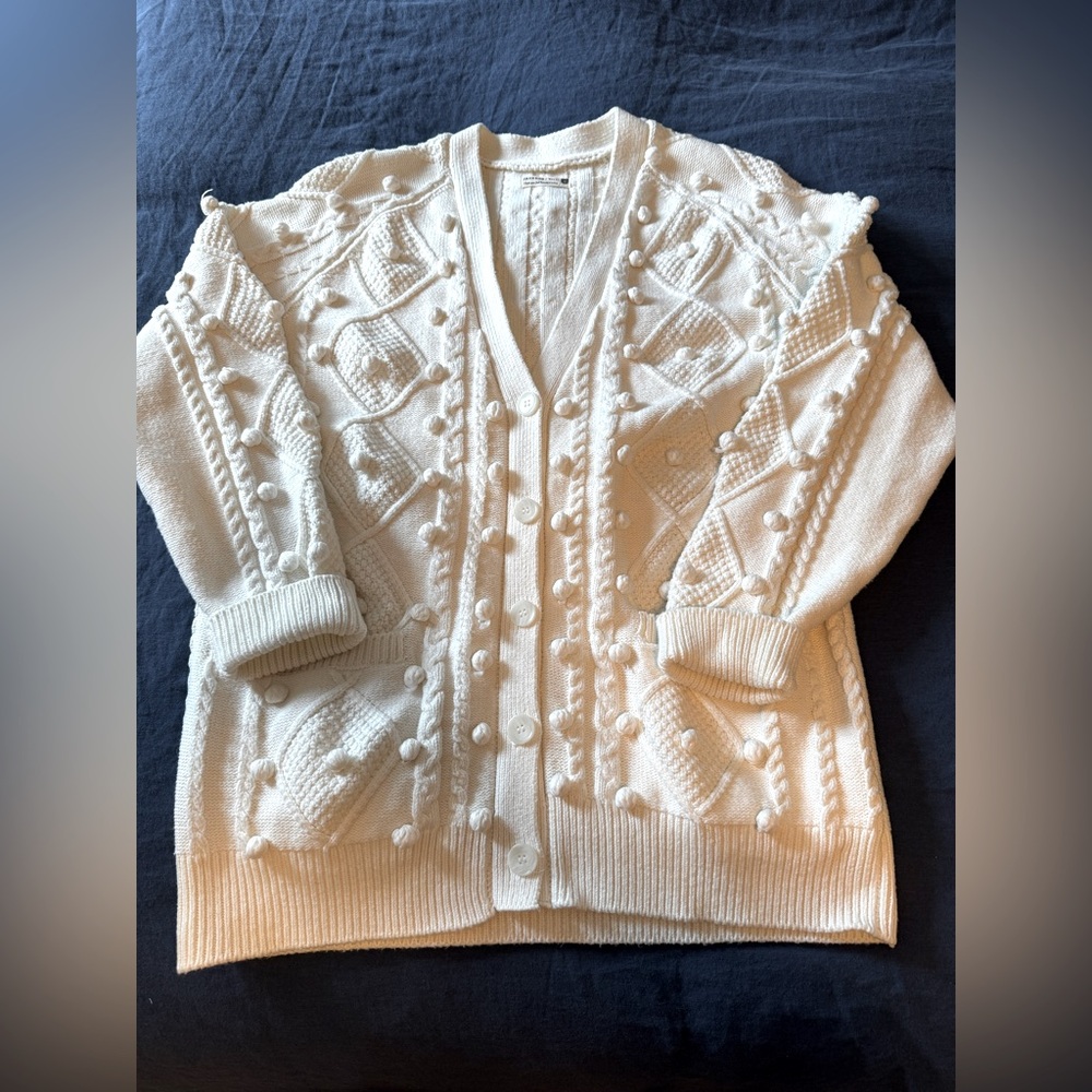 Jackson Rowe thick cotton cardigan, size S worn 1x, perfect condition, NSPF home